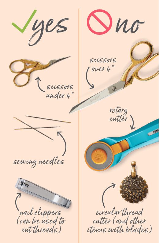 What Sewing Items Can You Carry on a Plane?
